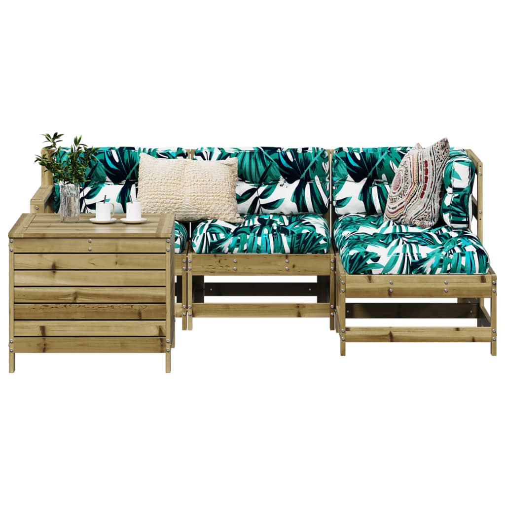 5-delige Loungeset geïmpregneerd grenenhout is nu te koop bij PeponiXL, paradijselijk wonen!