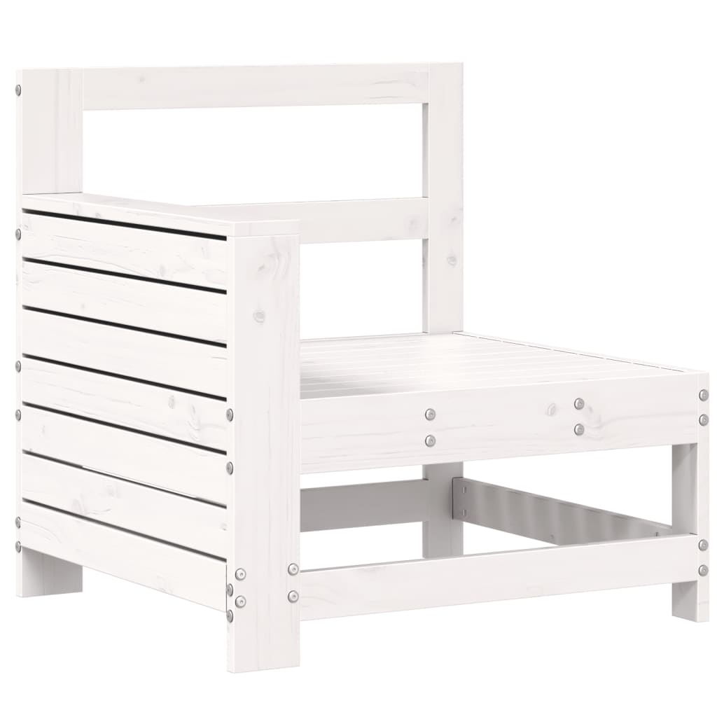 7-delige Loungeset massief grenenhout wit is nu te koop bij PeponiXL, paradijselijk wonen!