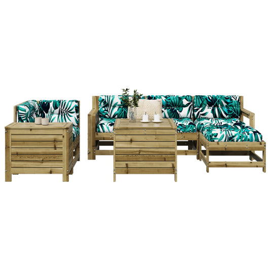 7-delige Loungeset geïmpregneerd grenenhout is nu te koop bij PeponiXL, paradijselijk wonen!
