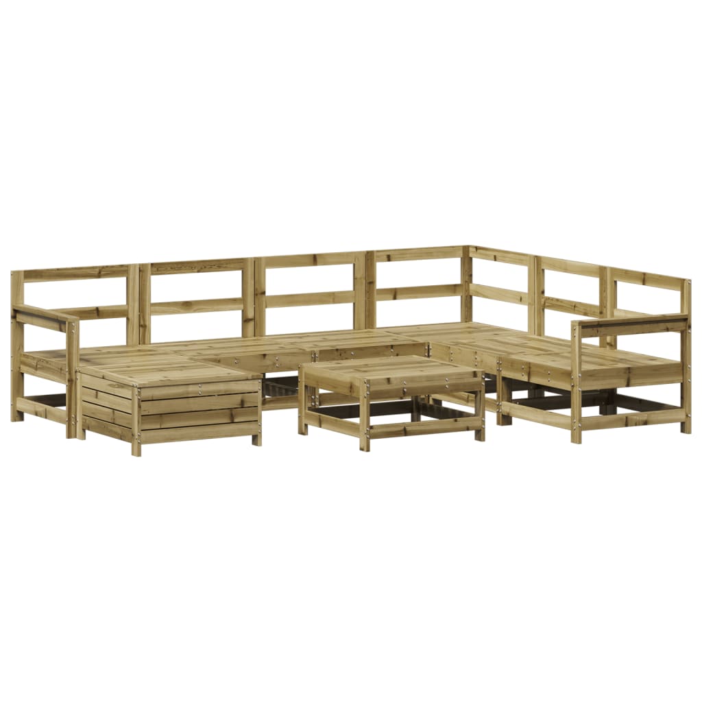 8-delige Loungeset geïmpregneerd grenenhout
