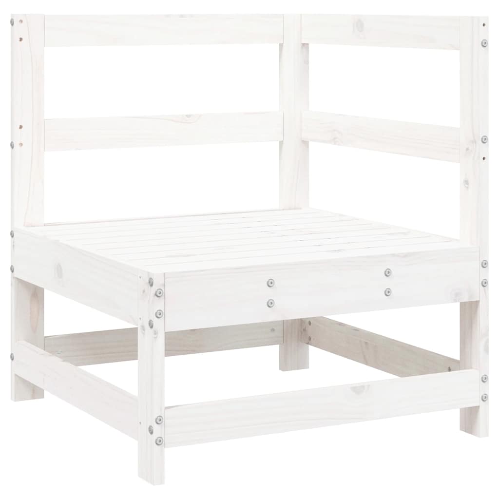 8-delige Loungeset massief grenenhout wit is nu te koop bij PeponiXL, paradijselijk wonen!