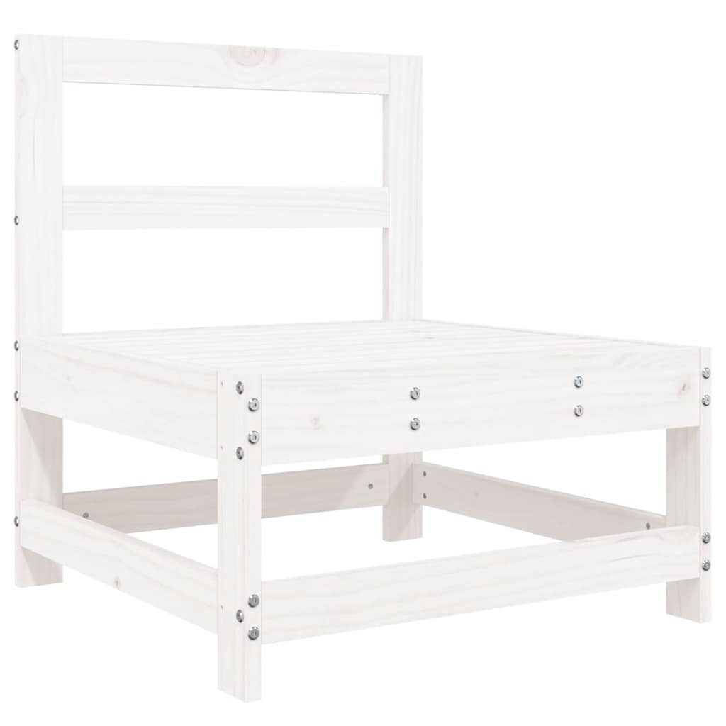 8-delige Loungeset massief grenenhout wit is nu te koop bij PeponiXL, paradijselijk wonen!