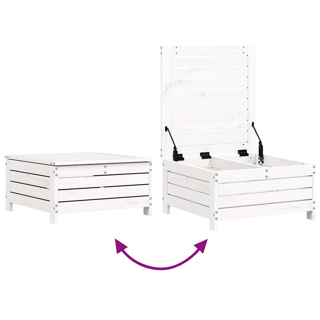 8-delige Loungeset massief grenenhout wit is nu te koop bij PeponiXL, paradijselijk wonen!