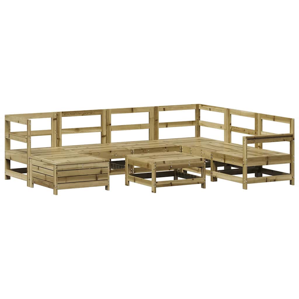 8-delige Loungeset geïmpregneerd grenenhout