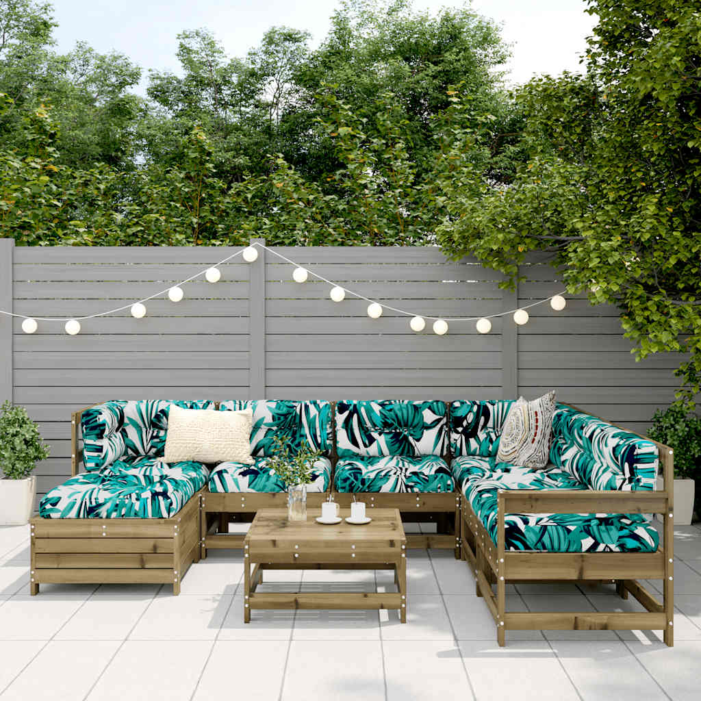 8-delige Loungeset geïmpregneerd grenenhout