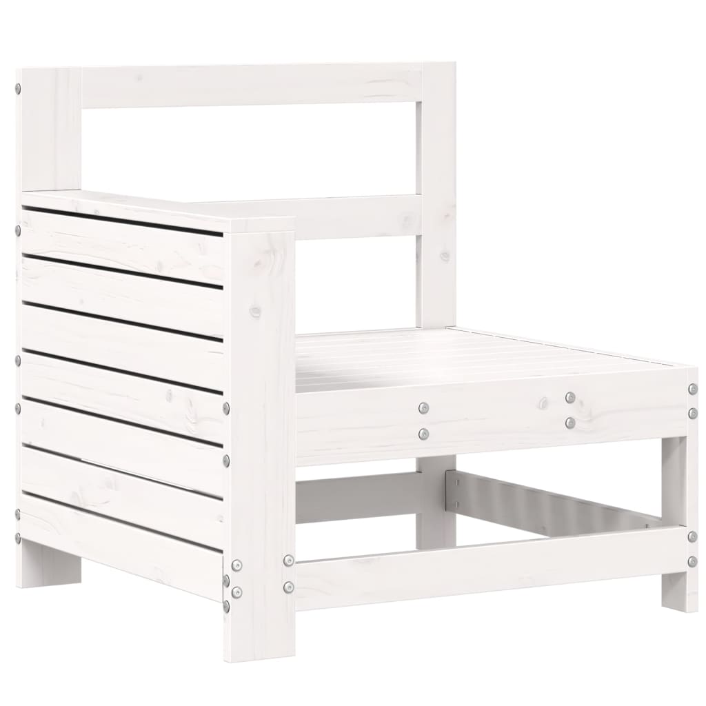 10-delige Loungeset massief grenenhout wit is nu te koop bij PeponiXL, paradijselijk wonen!