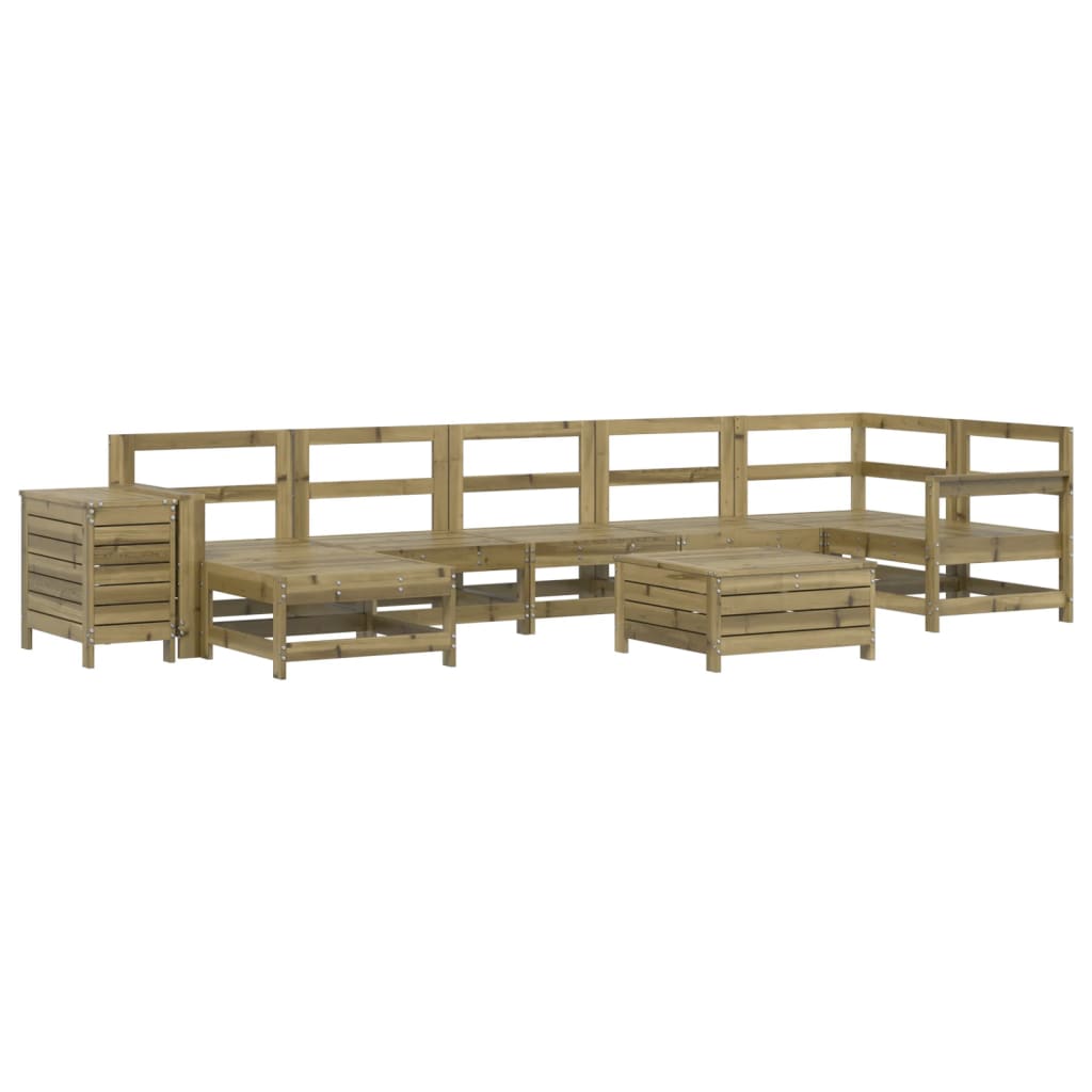 9-delige Loungeset geïmpregneerd grenenhout