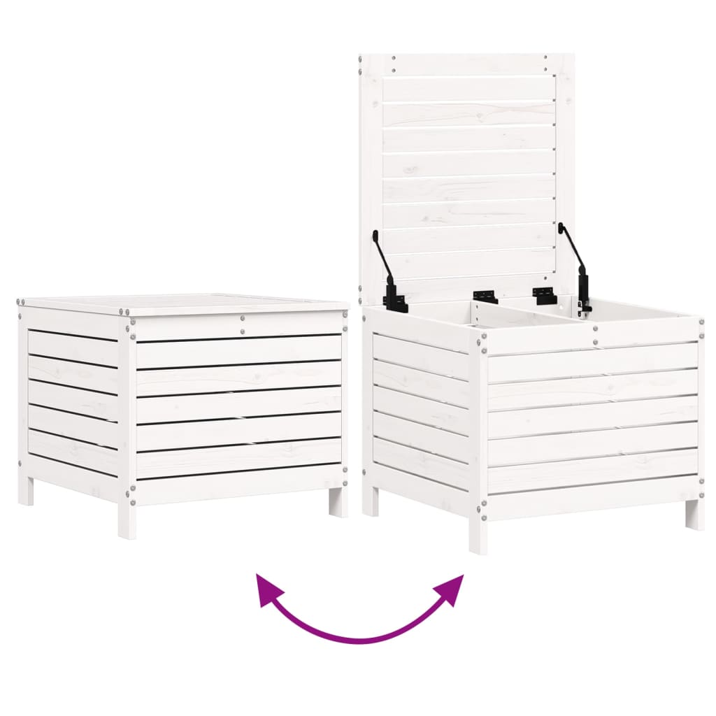 6-delige Loungeset massief grenenhout wit is nu te koop bij PeponiXL, paradijselijk wonen!
