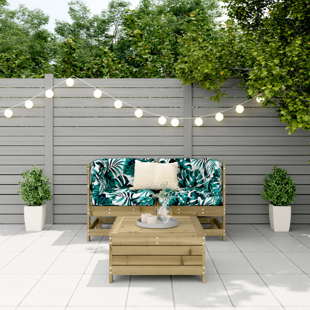 3-delige Loungeset geïmpregneerd grenenhout is nu te koop bij PeponiXL, paradijselijk wonen!