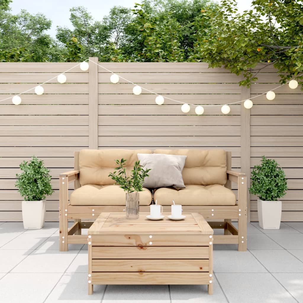 3-delige Loungeset met kussens massief grenenhout is nu te koop bij PeponiXL, paradijselijk wonen!