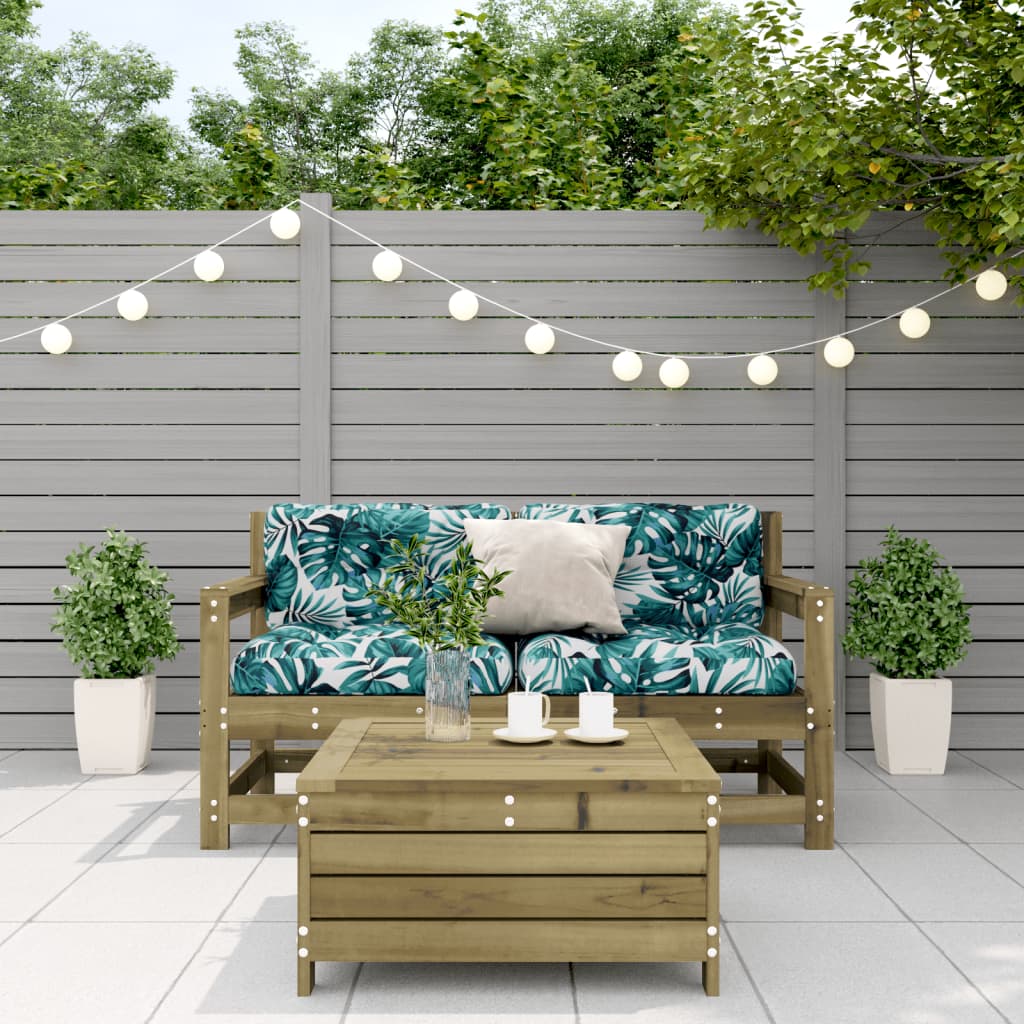 3-delige Loungeset met kussens geïmpregneerd grenenhout is nu te koop bij PeponiXL, paradijselijk wonen!