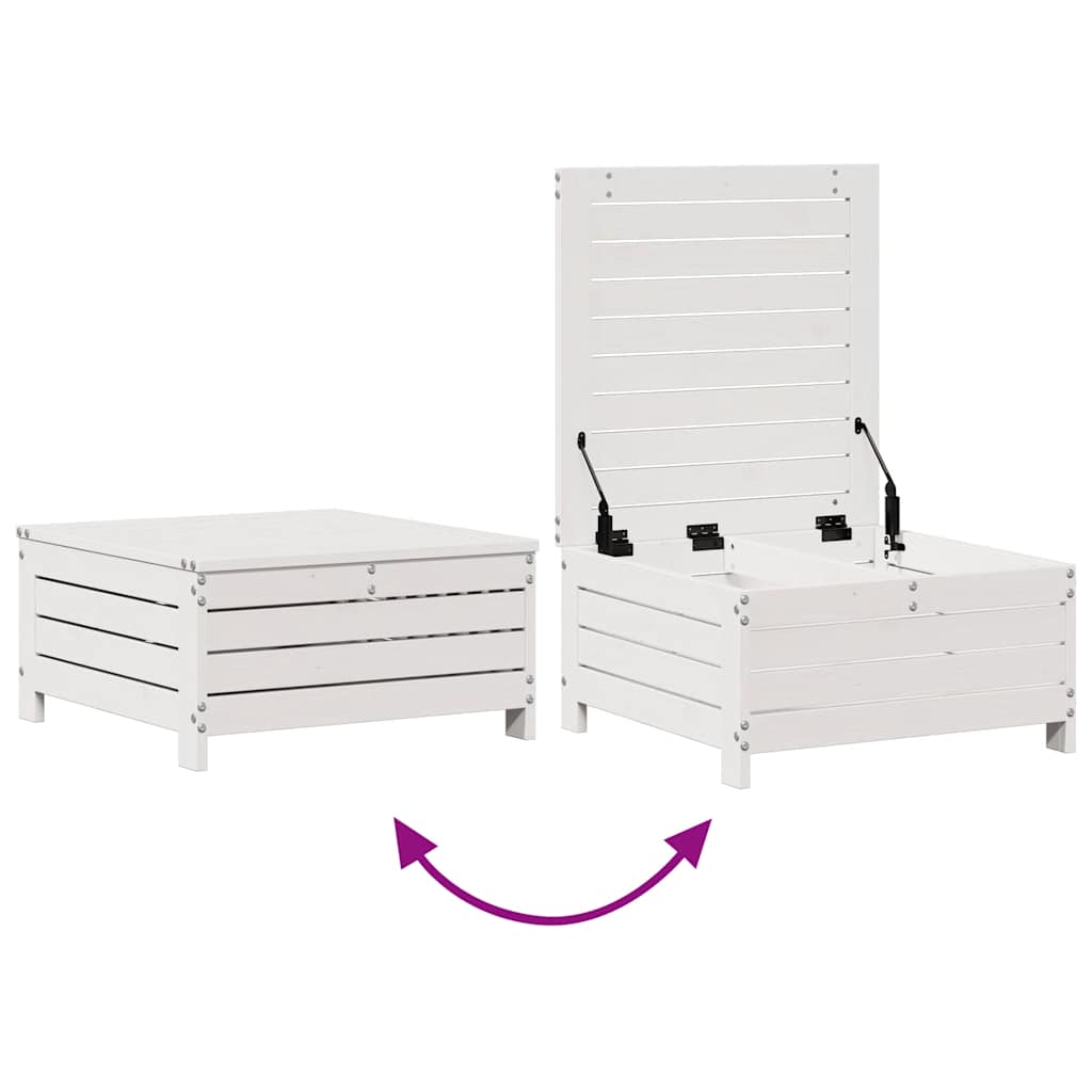 4-delige Loungeset met kussens massief grenenhout