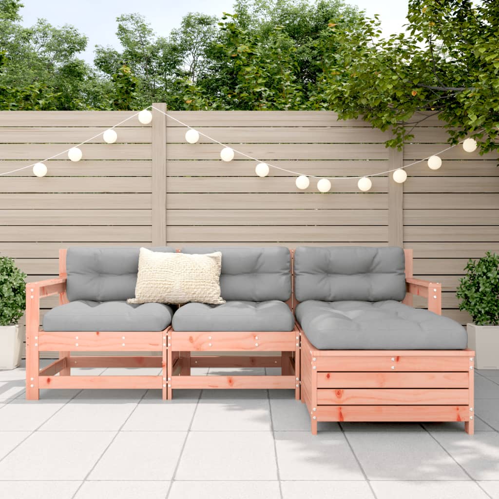 4-delige Loungeset massief douglas vurenhout is nu te koop bij PeponiXL, paradijselijk wonen!