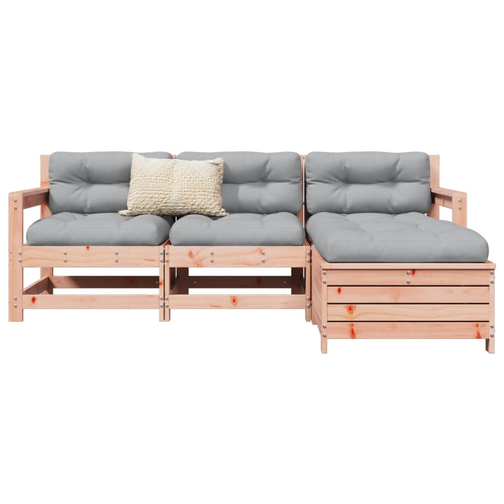 4-delige Loungeset massief douglas vurenhout is nu te koop bij PeponiXL, paradijselijk wonen!