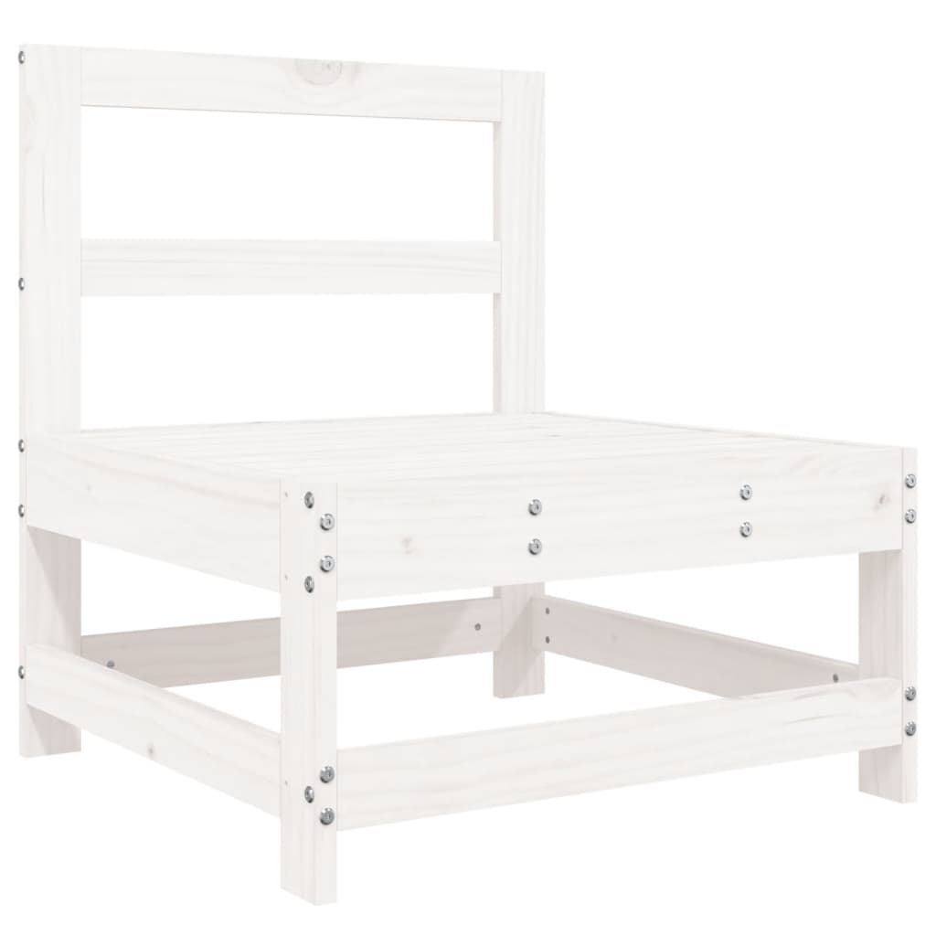 6-delige Loungeset massief grenenhout wit is nu te koop bij PeponiXL, paradijselijk wonen!