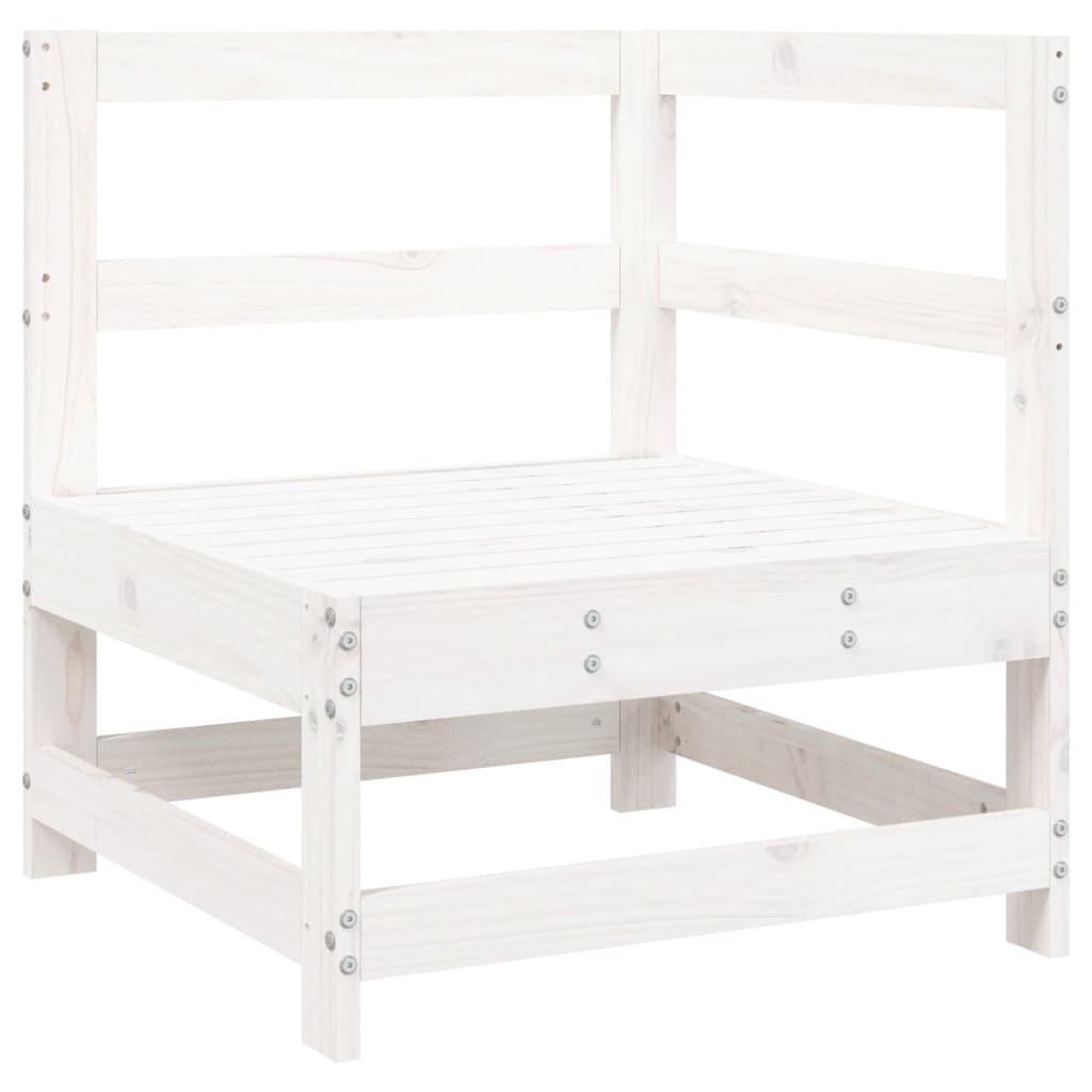 6-delige Loungeset massief grenenhout wit is nu te koop bij PeponiXL, paradijselijk wonen!