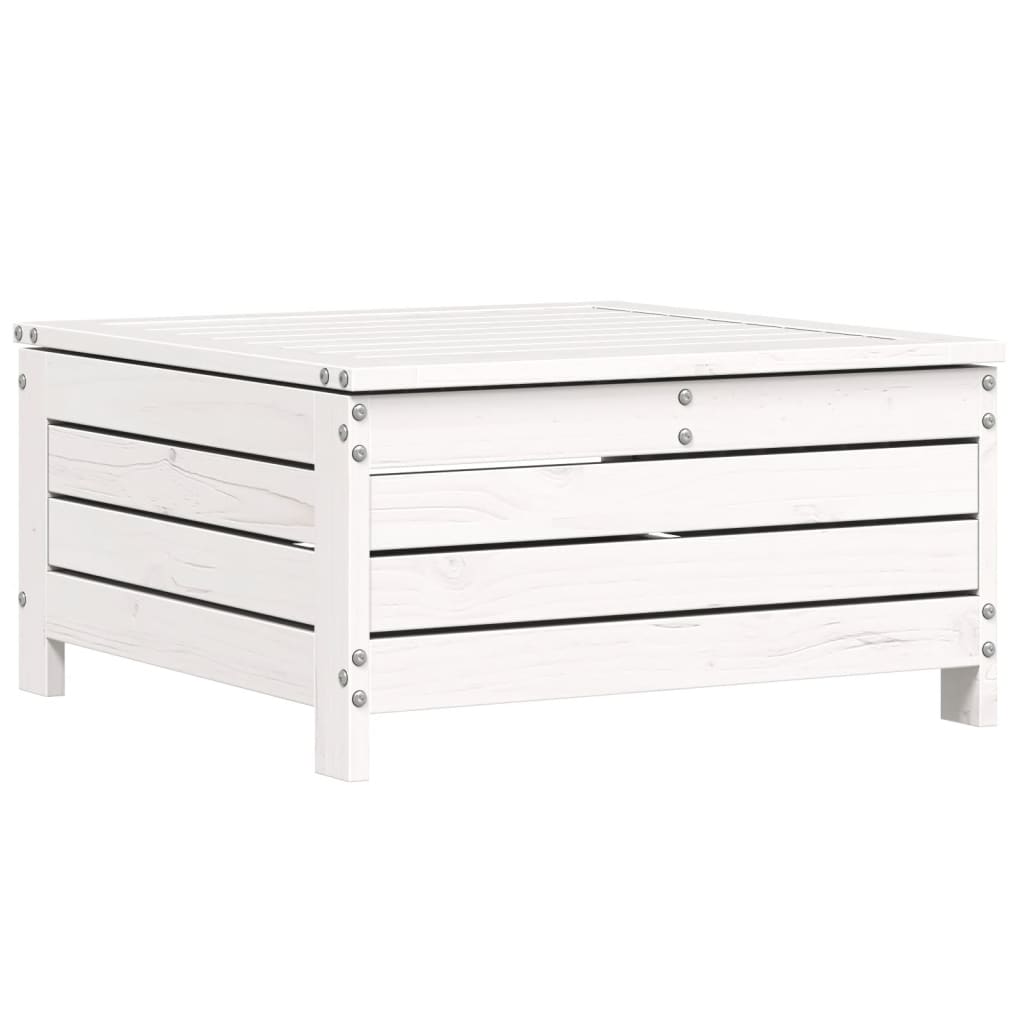 7-delige Loungeset massief grenenhout wit is nu te koop bij PeponiXL, paradijselijk wonen!