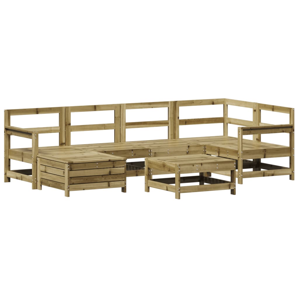 7-delige Loungeset geïmpregneerd grenenhout