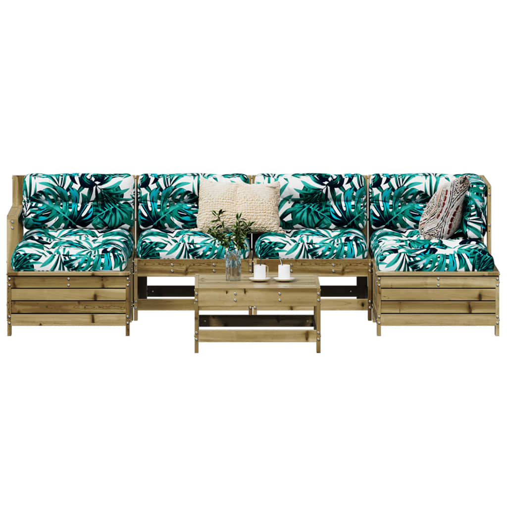 7-delige Loungeset geïmpregneerd grenenhout is nu te koop bij PeponiXL, paradijselijk wonen!