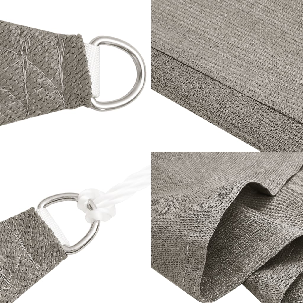 Zonnezeil 160 g/m² rechthoekig 5x8 m HDPE lichtgrijs is nu te koop bij PeponiXL, paradijselijk wonen!