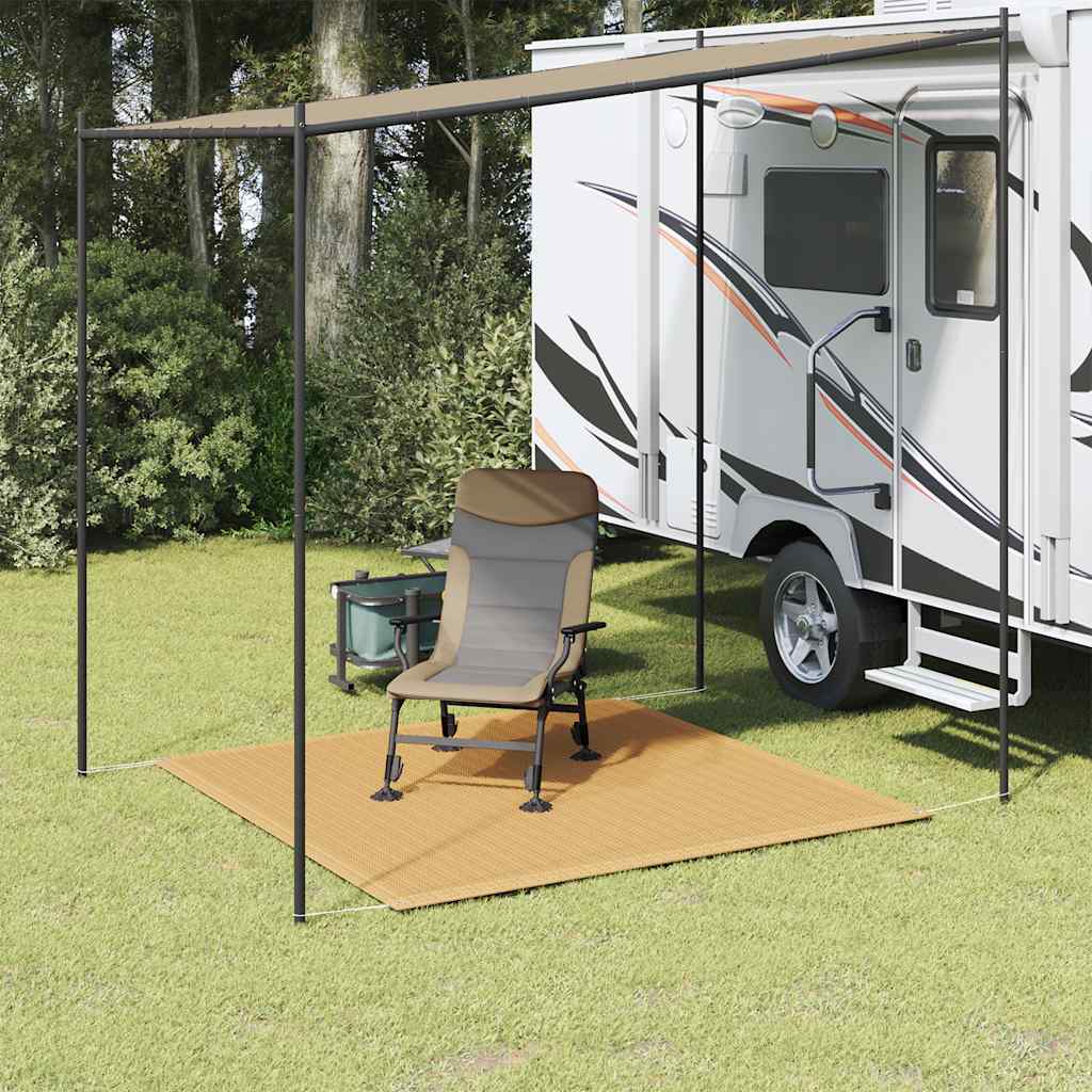 Tenttapijt 200x200 cm HDPE zandkleurig is nu te koop bij PeponiXL, paradijselijk wonen!