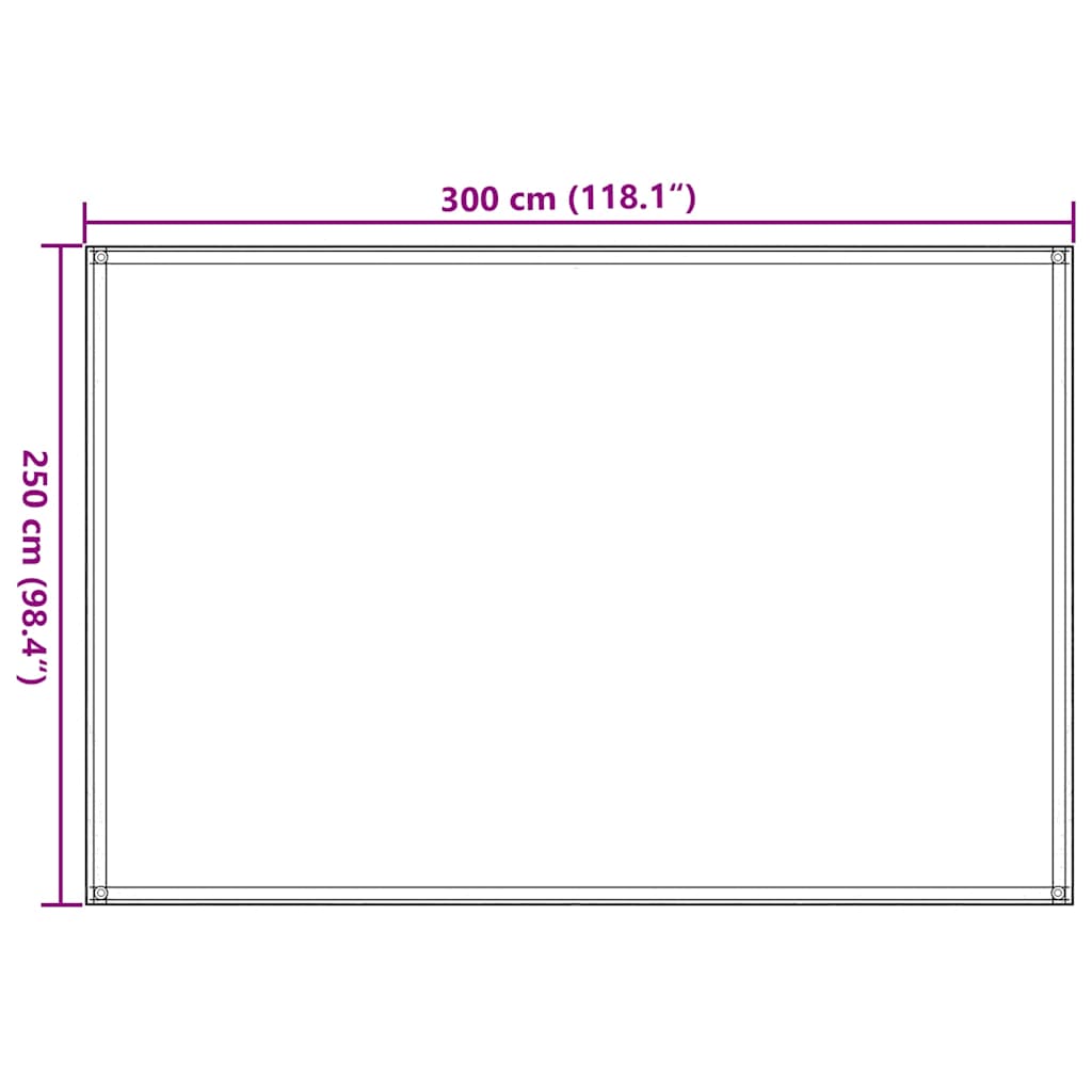 Tenttapijt 250x300 cm HDPE zandkleurig is nu te koop bij PeponiXL, paradijselijk wonen!