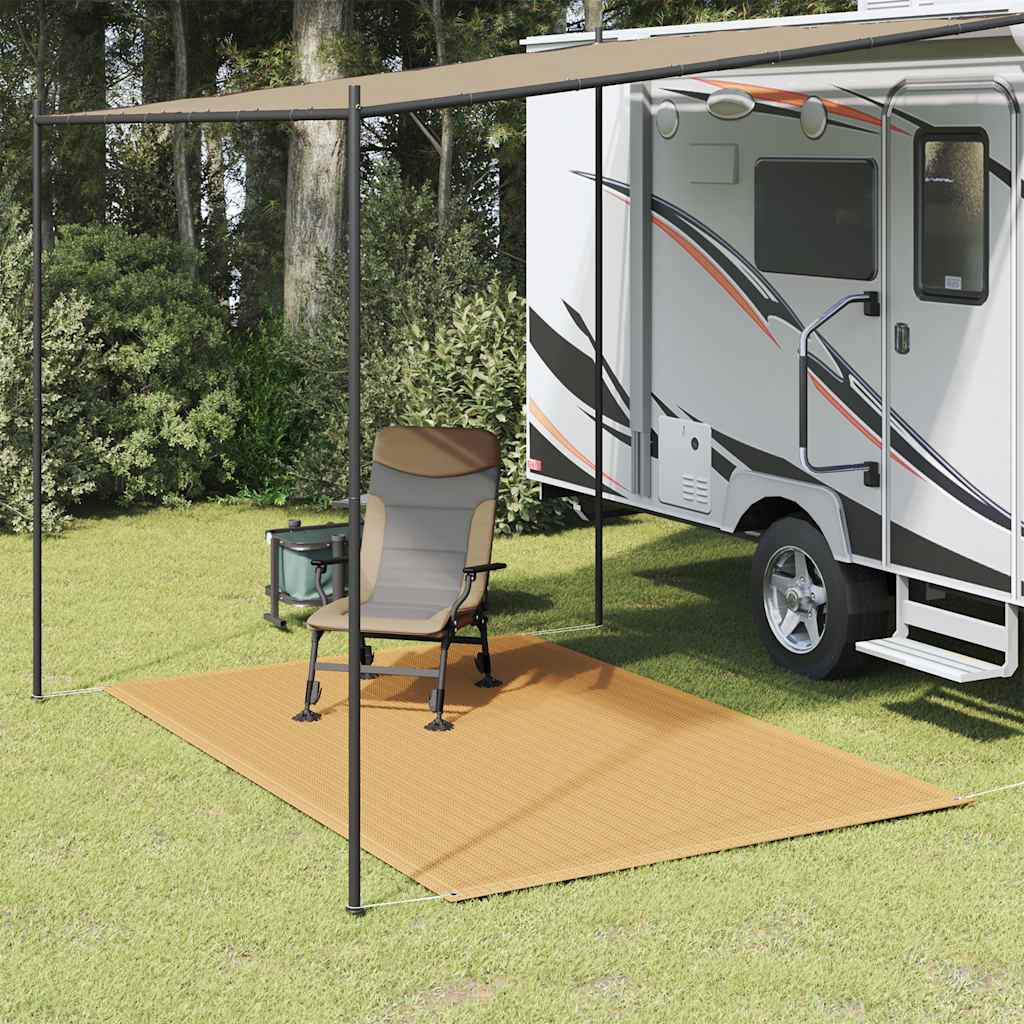 Tenttapijt 250x300 cm HDPE zandkleurig is nu te koop bij PeponiXL, paradijselijk wonen!