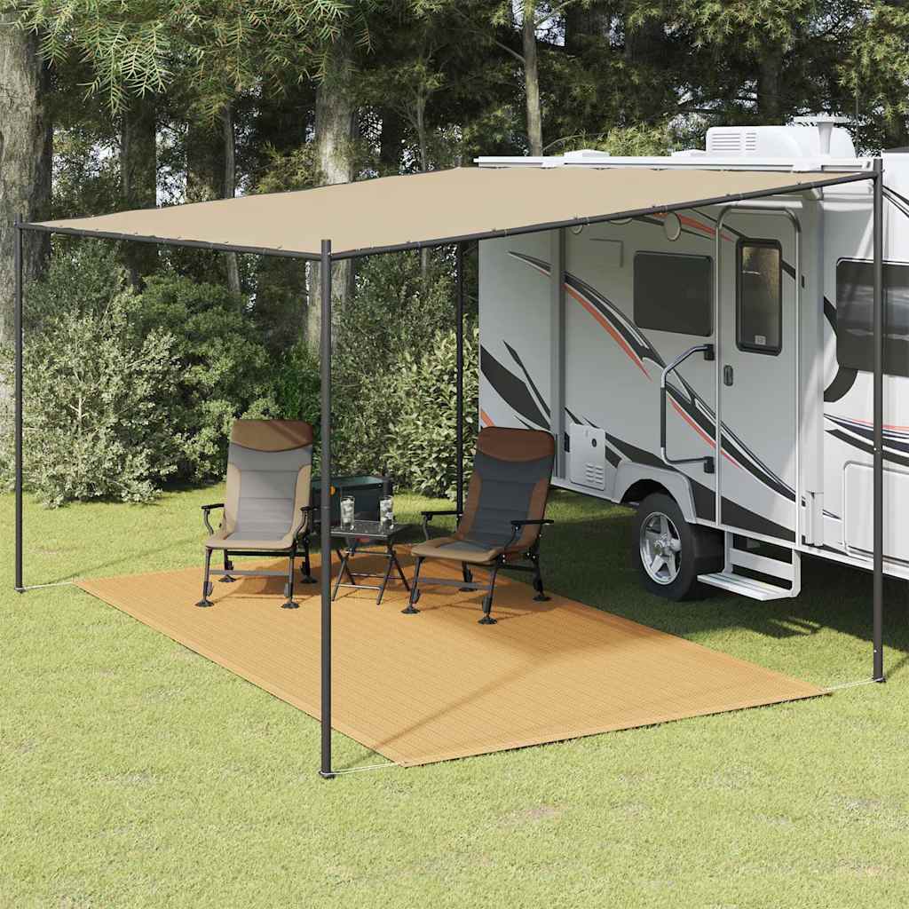 Tenttapijt 250x400 cm HDPE zandkleurig is nu te koop bij PeponiXL, paradijselijk wonen!
