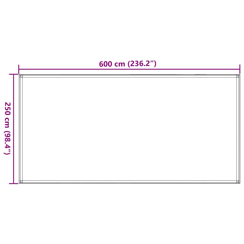 Tenttapijt 250x600 cm HDPE zandkleurig is nu te koop bij PeponiXL, paradijselijk wonen!