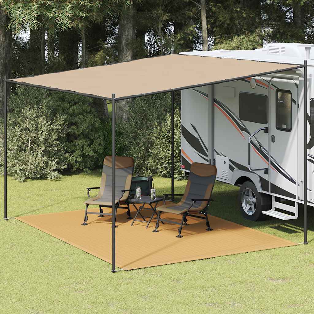 Tenttapijt 300x400 cm HDPE zandkleurig is nu te koop bij PeponiXL, paradijselijk wonen!