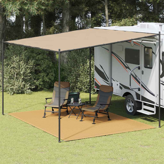 Tenttapijt 300x400 cm HDPE zandkleurig is nu te koop bij PeponiXL, paradijselijk wonen!