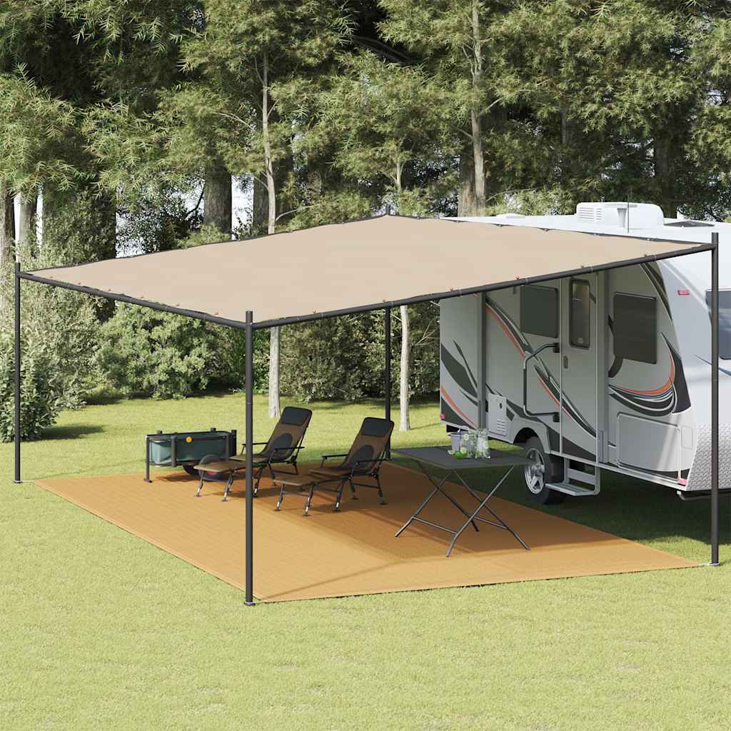Tenttapijt 400x600 cm HDPE zandkleurig is nu te koop bij PeponiXL, paradijselijk wonen!