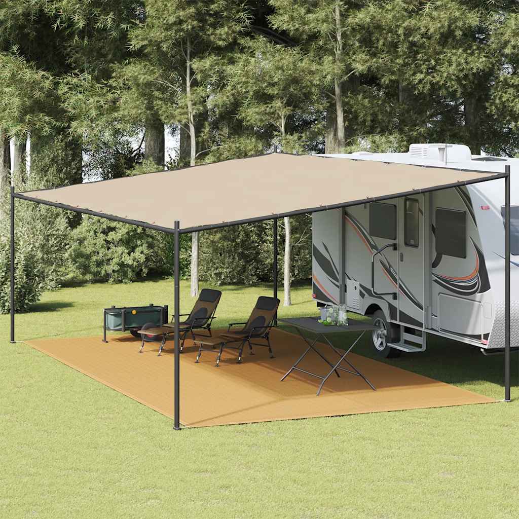 Tenttapijt 400x800 cm HDPE zandkleurig is nu te koop bij PeponiXL, paradijselijk wonen!
