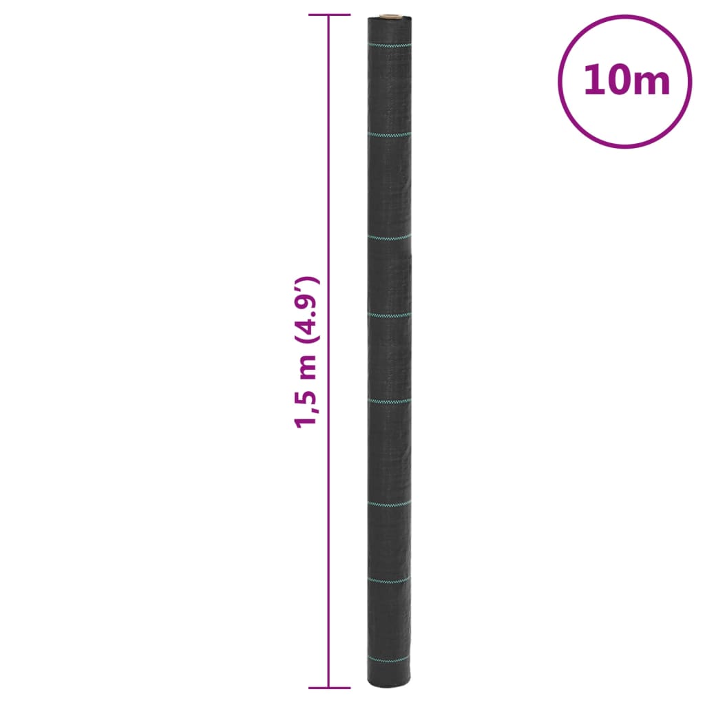 Worteldoek 1,5x10 m polypropeen zwart is nu te koop bij PeponiXL, paradijselijk wonen!