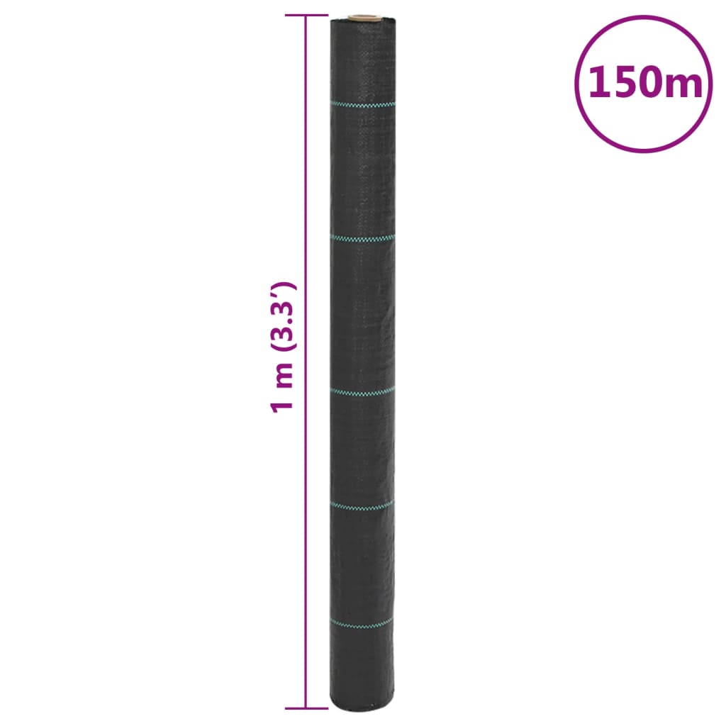 Worteldoek 1x150 m polypropeen zwart is nu te koop bij PeponiXL, paradijselijk wonen!