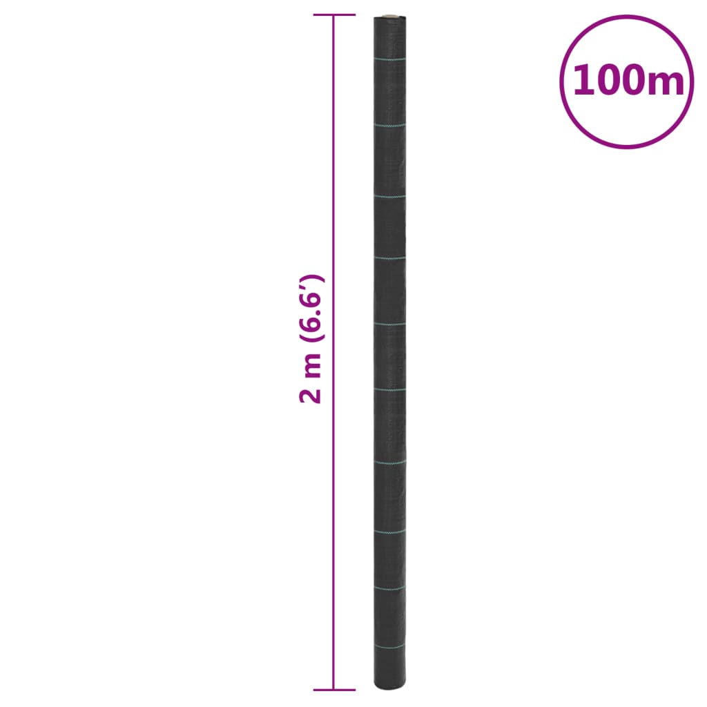 Worteldoek 2x100 m polypropeen zwart is nu te koop bij PeponiXL, paradijselijk wonen!