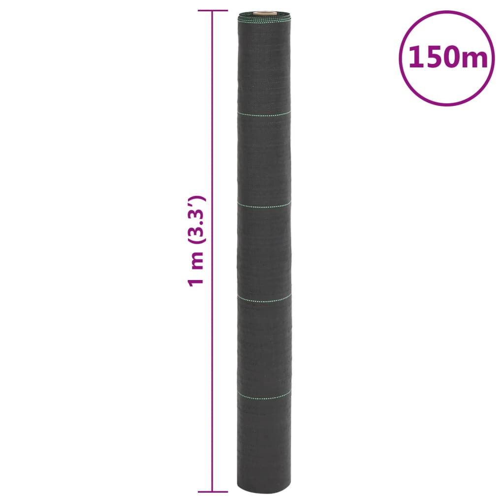 Worteldoek 1x150 m polypropeen zwart is nu te koop bij PeponiXL, paradijselijk wonen!
