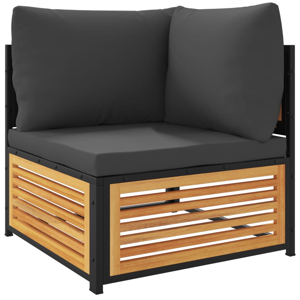 2-delige Loungeset met kussens massief acaciahout is nu te koop bij PeponiXL, paradijselijk wonen!
