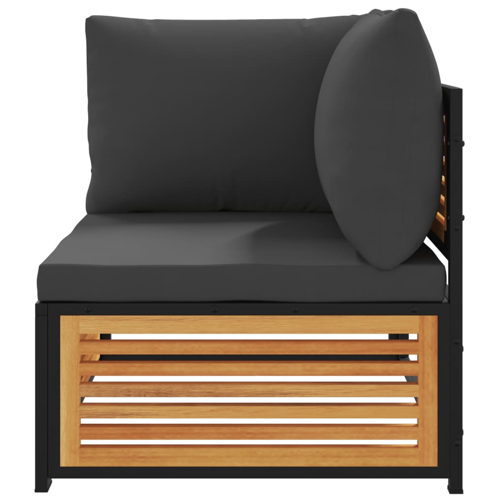 2-delige Loungeset met kussens massief acaciahout is nu te koop bij PeponiXL, paradijselijk wonen!