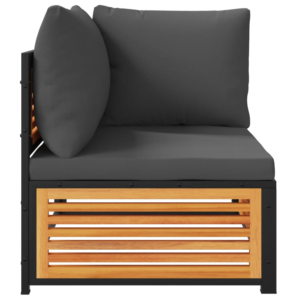 2-delige Loungeset met kussens massief acaciahout is nu te koop bij PeponiXL, paradijselijk wonen!