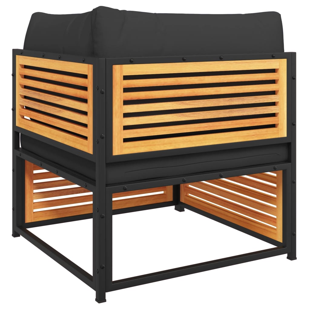 2-delige Loungeset met kussens massief acaciahout is nu te koop bij PeponiXL, paradijselijk wonen!