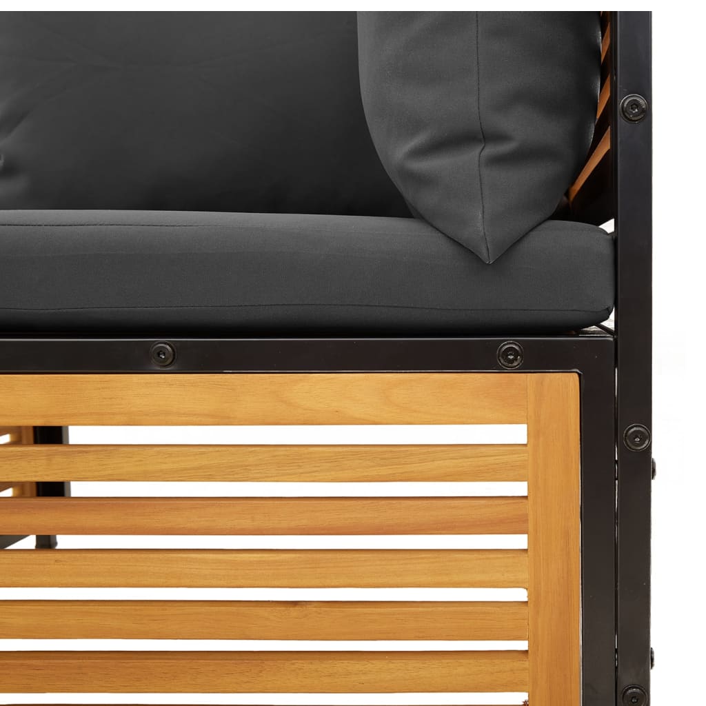2-delige Loungeset met kussens massief acaciahout is nu te koop bij PeponiXL, paradijselijk wonen!