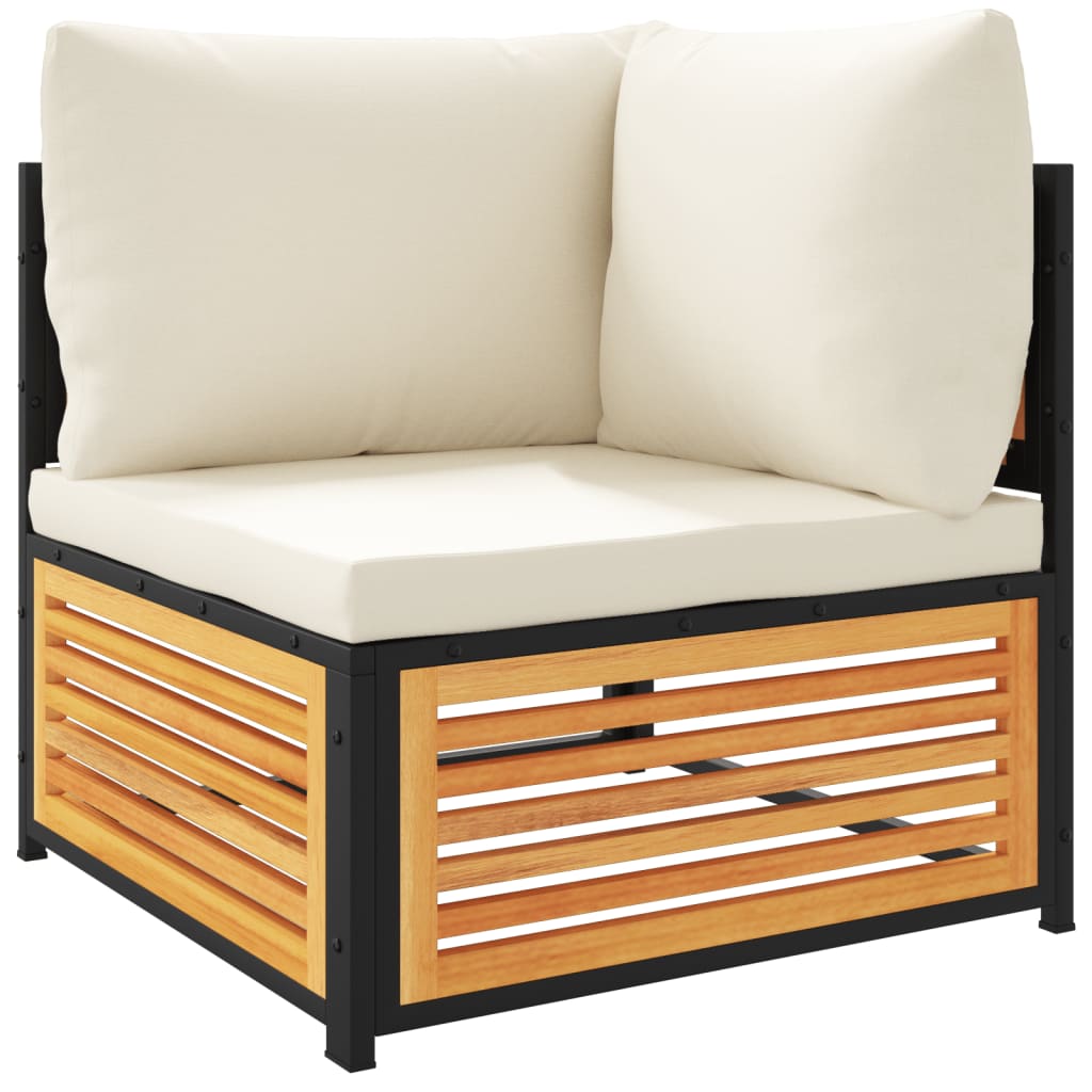 6-delige Loungeset met kussens massief acaciahout is nu te koop bij PeponiXL, paradijselijk wonen!