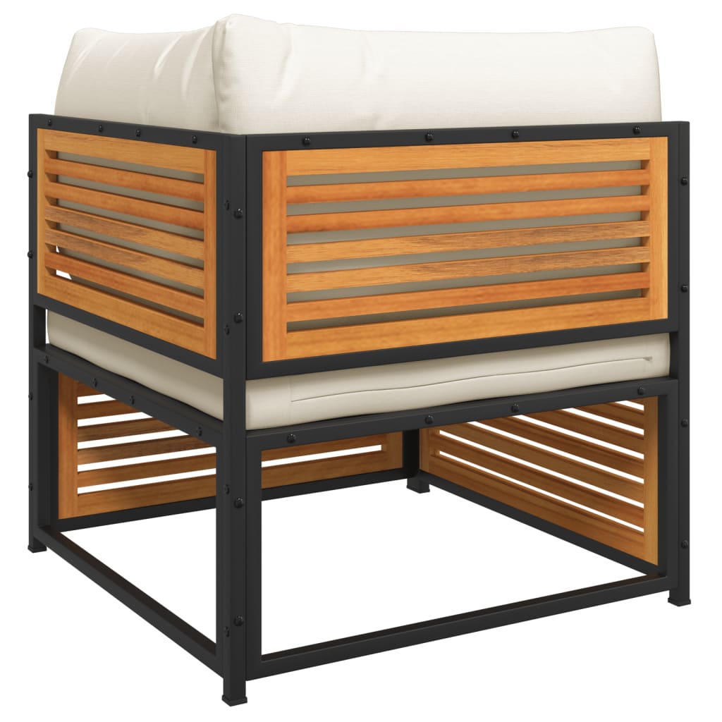 6-delige Loungeset met kussens massief acaciahout is nu te koop bij PeponiXL, paradijselijk wonen!