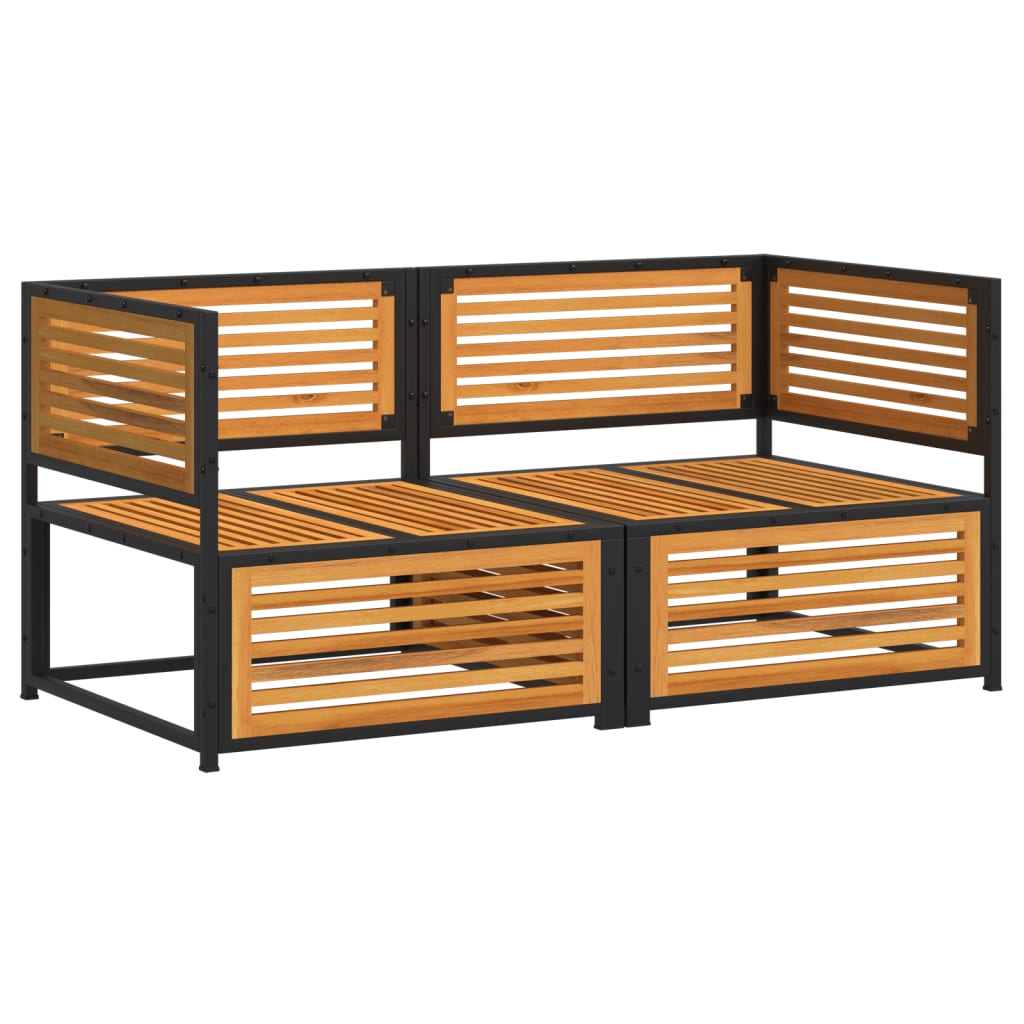 2-delige Loungeset met kussens massief acaciahout is nu te koop bij PeponiXL, paradijselijk wonen!