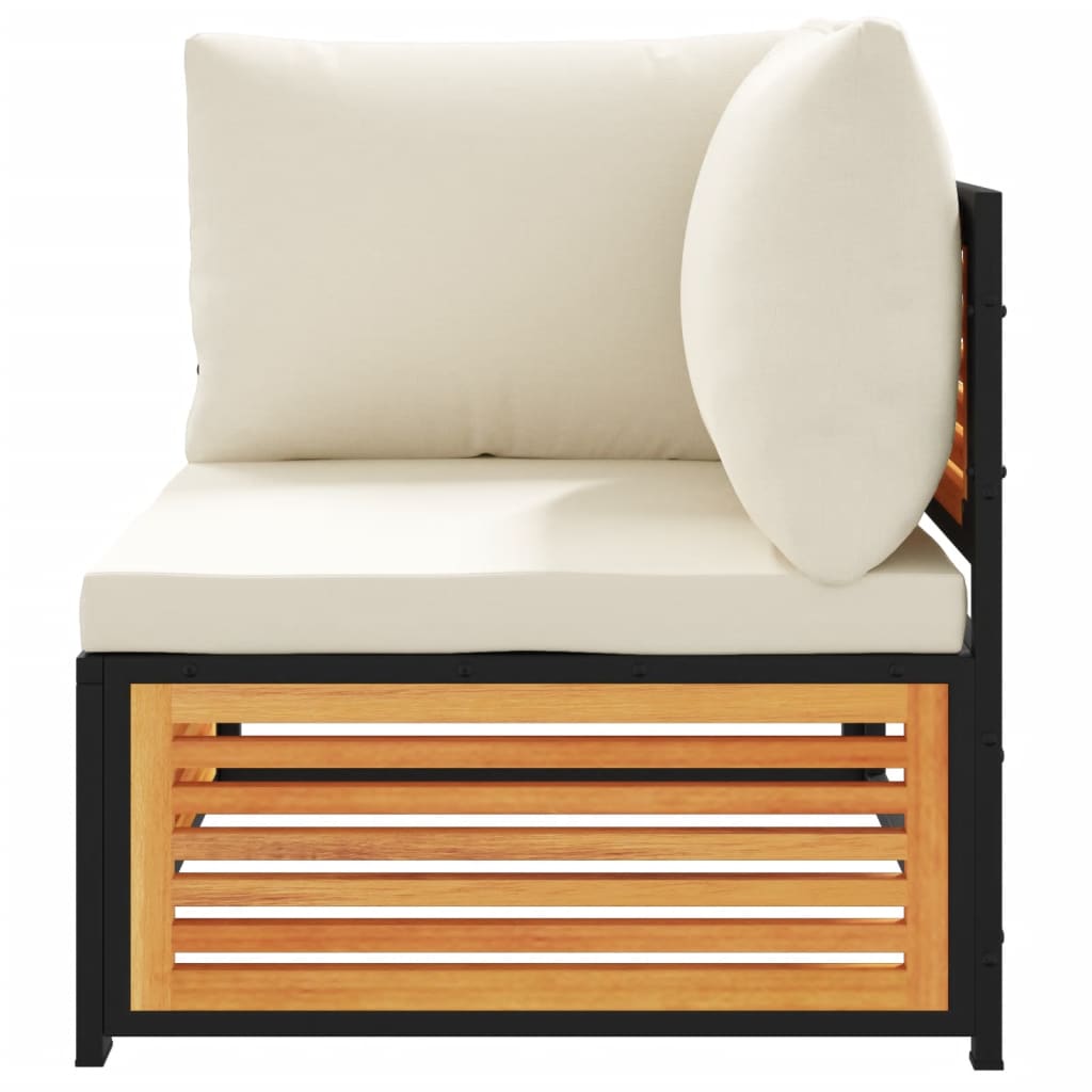 2-delige Loungeset met kussens massief acaciahout is nu te koop bij PeponiXL, paradijselijk wonen!