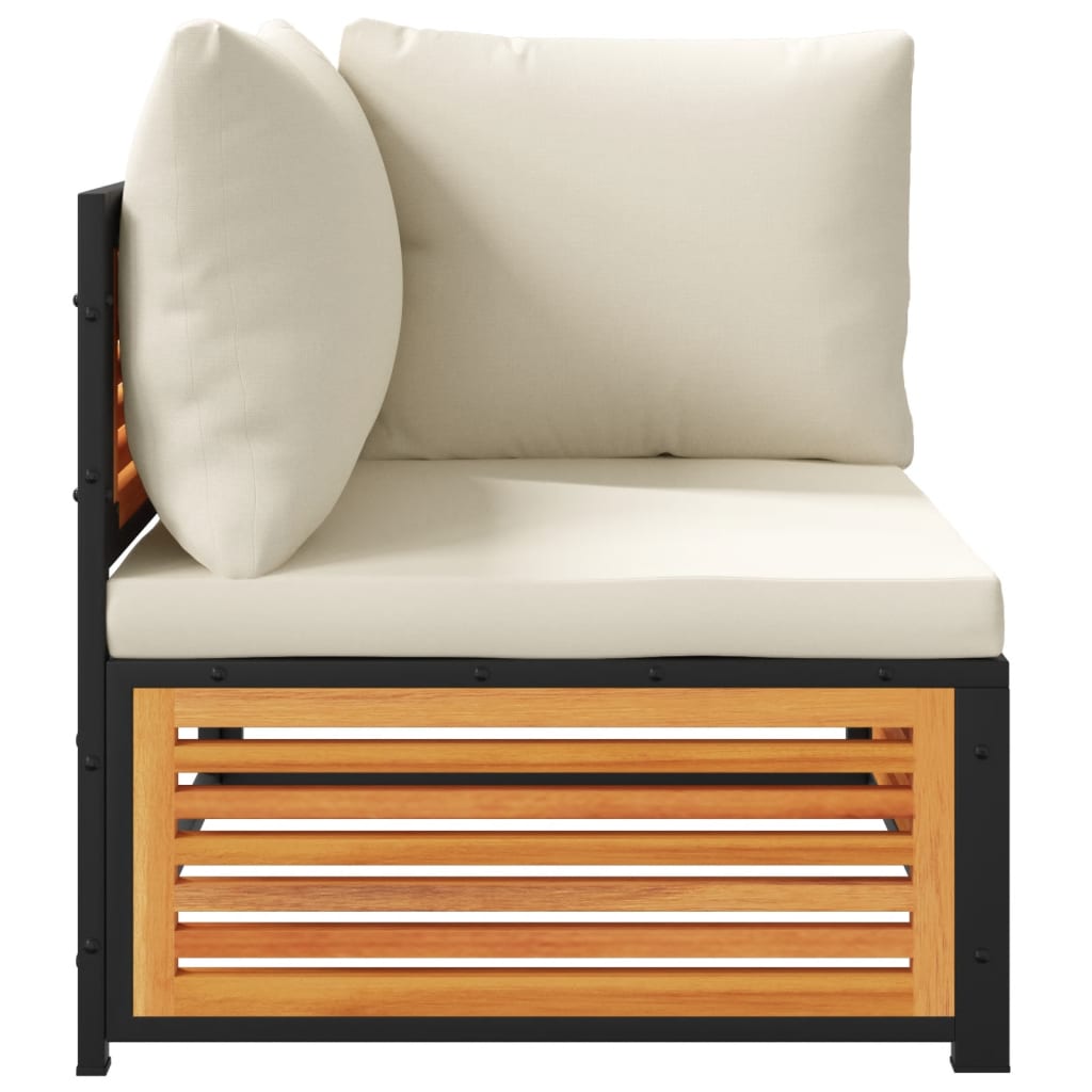 2-delige Loungeset met kussens massief acaciahout is nu te koop bij PeponiXL, paradijselijk wonen!