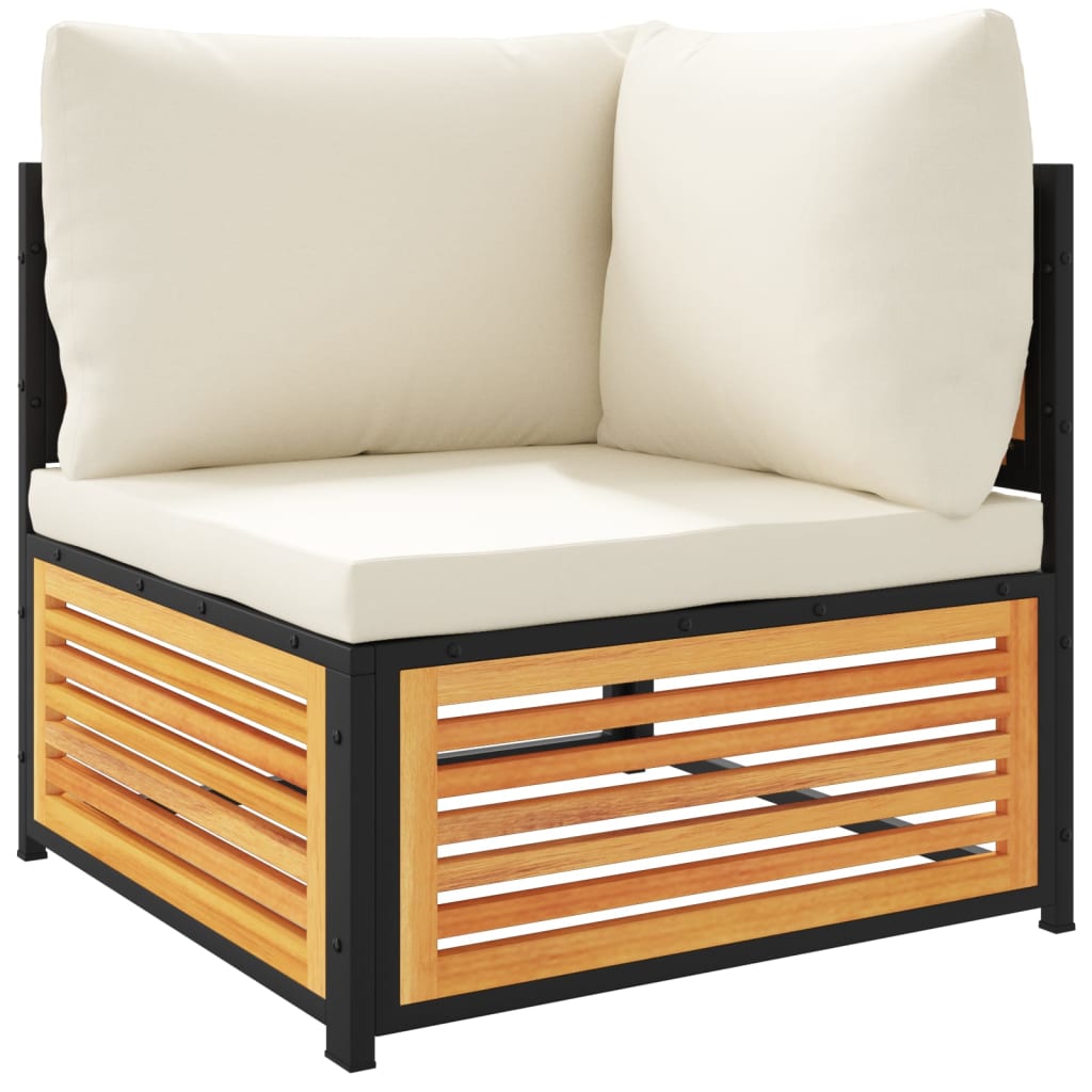 4-delige Loungeset met kussens massief acaciahout is nu te koop bij PeponiXL, paradijselijk wonen!