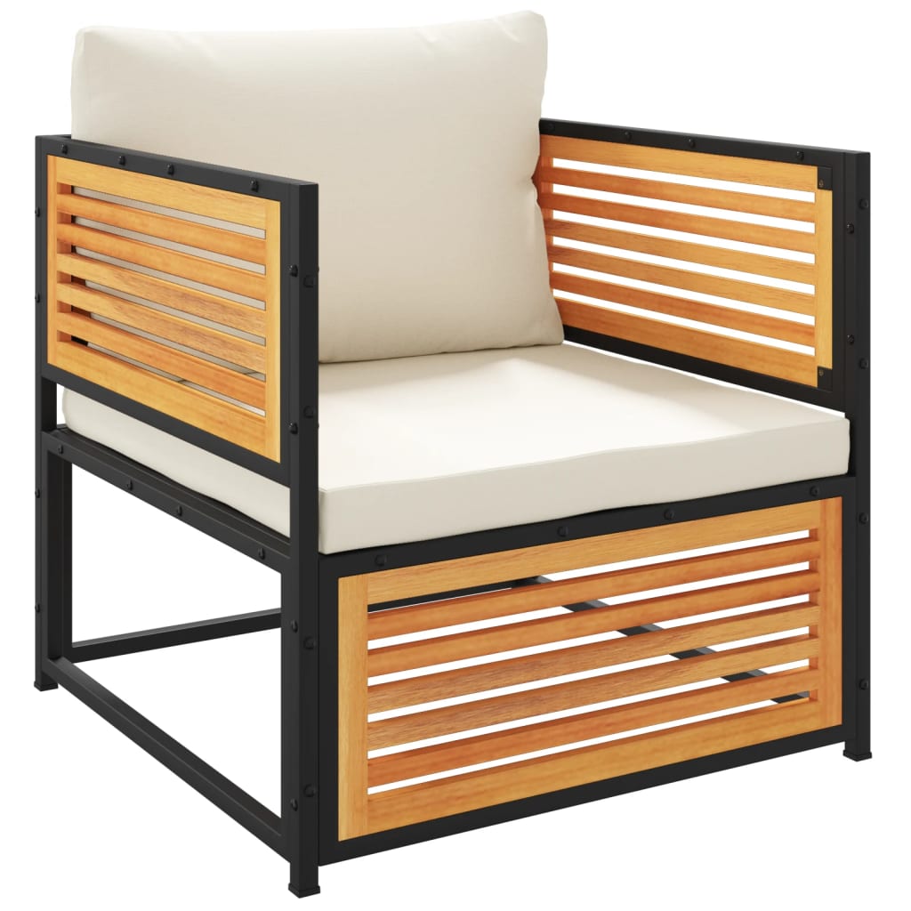 5-delige Loungeset met kussens massief acaciahout is nu te koop bij PeponiXL, paradijselijk wonen!