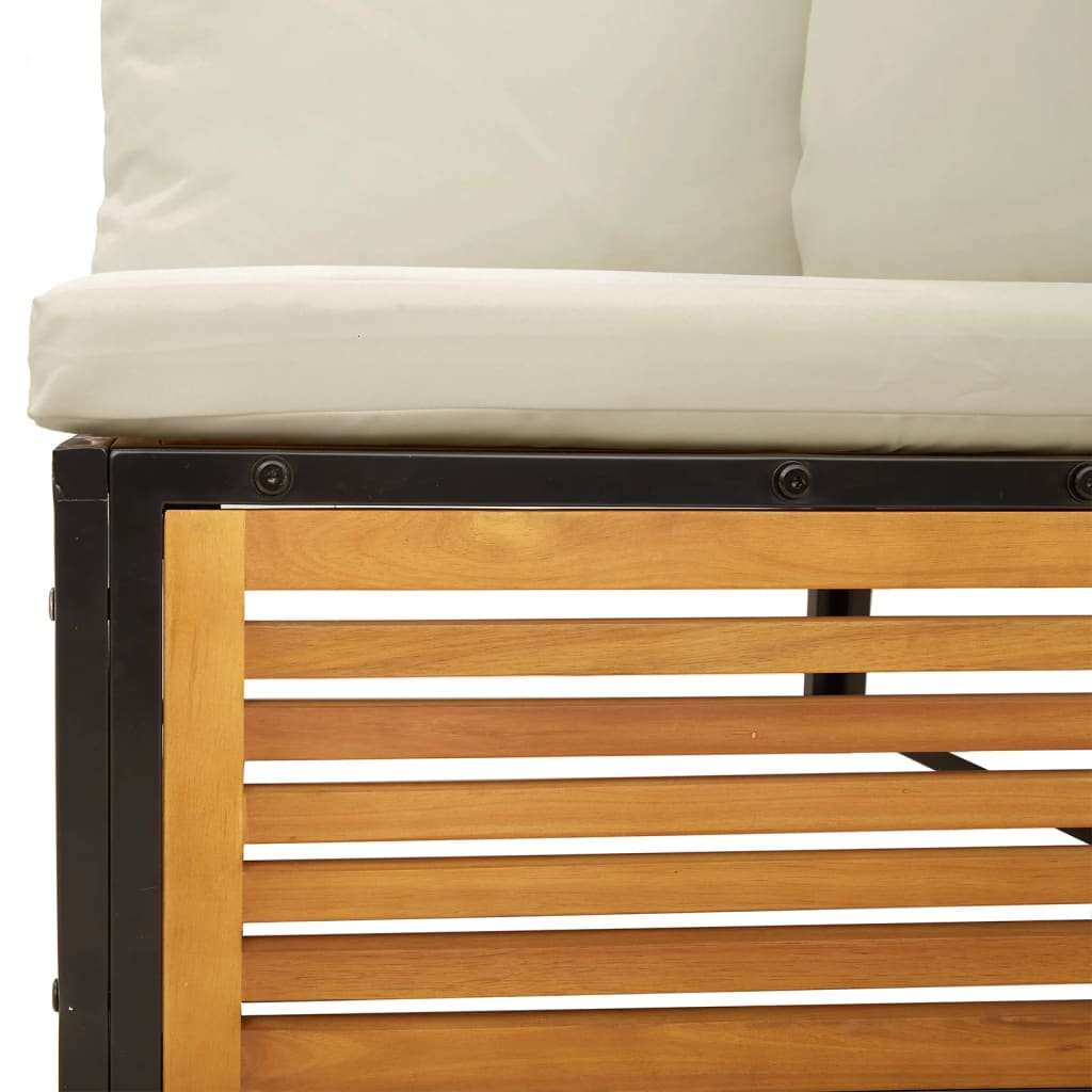 5-delige Loungeset met kussens massief acaciahout is nu te koop bij PeponiXL, paradijselijk wonen!